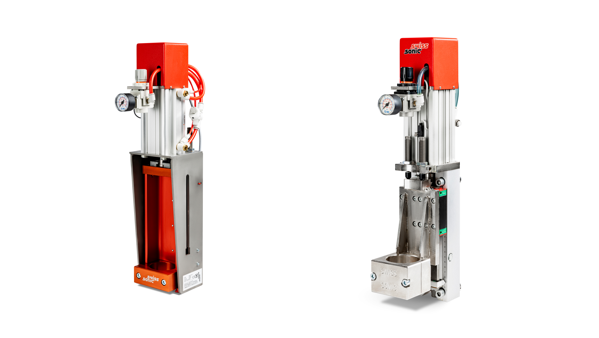 With the compact-designed actuators, it is possible to integrate the ultrasonic welding process...